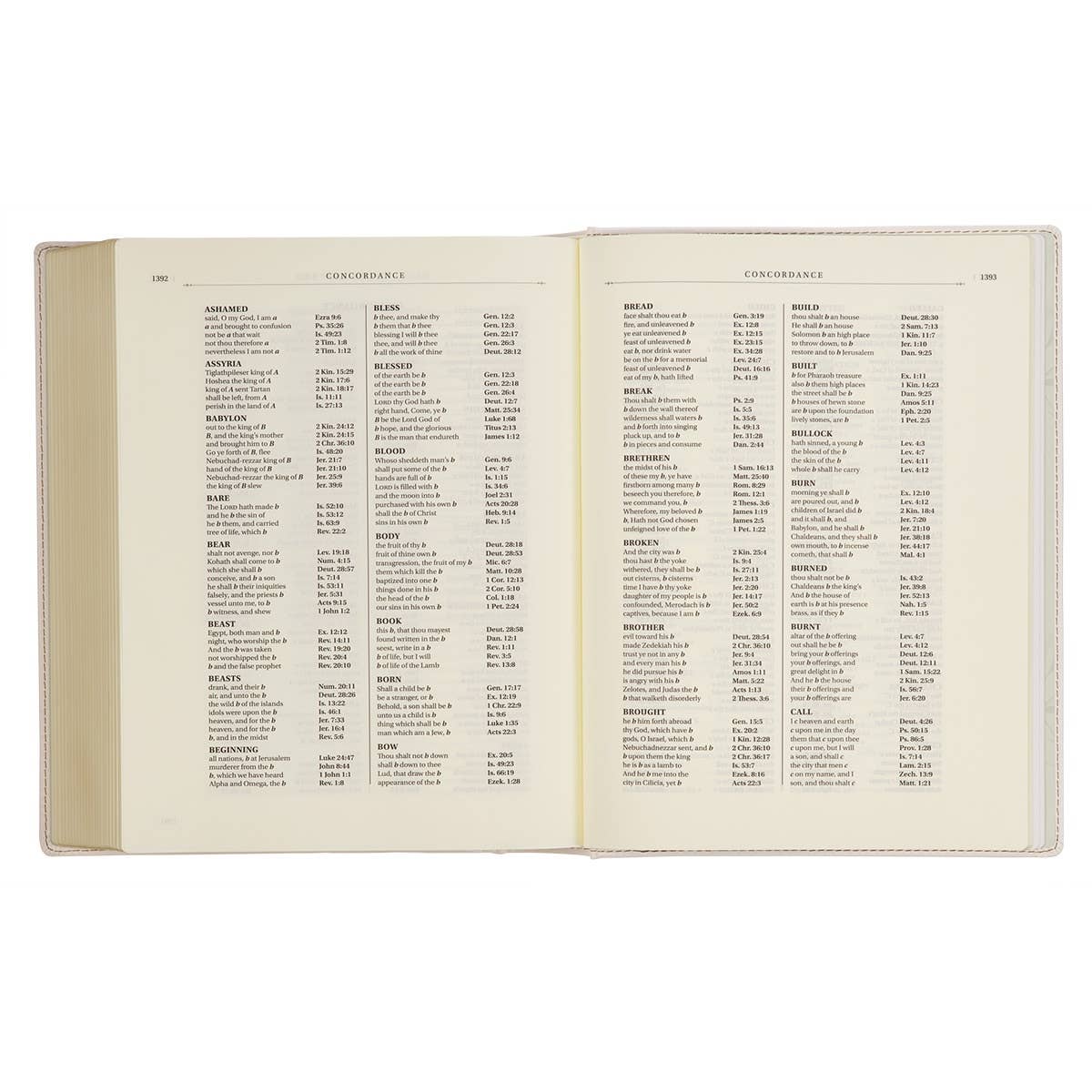 KJV Large Print Note-Taking Bible – White Floral Faux Leather
