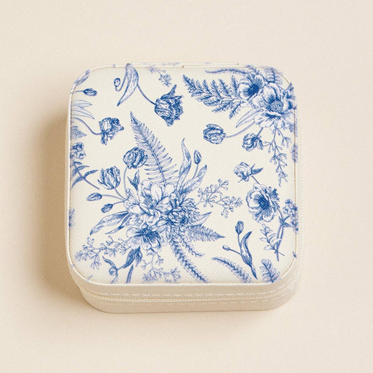 Blue Blossom Jewelry/Trinket Box