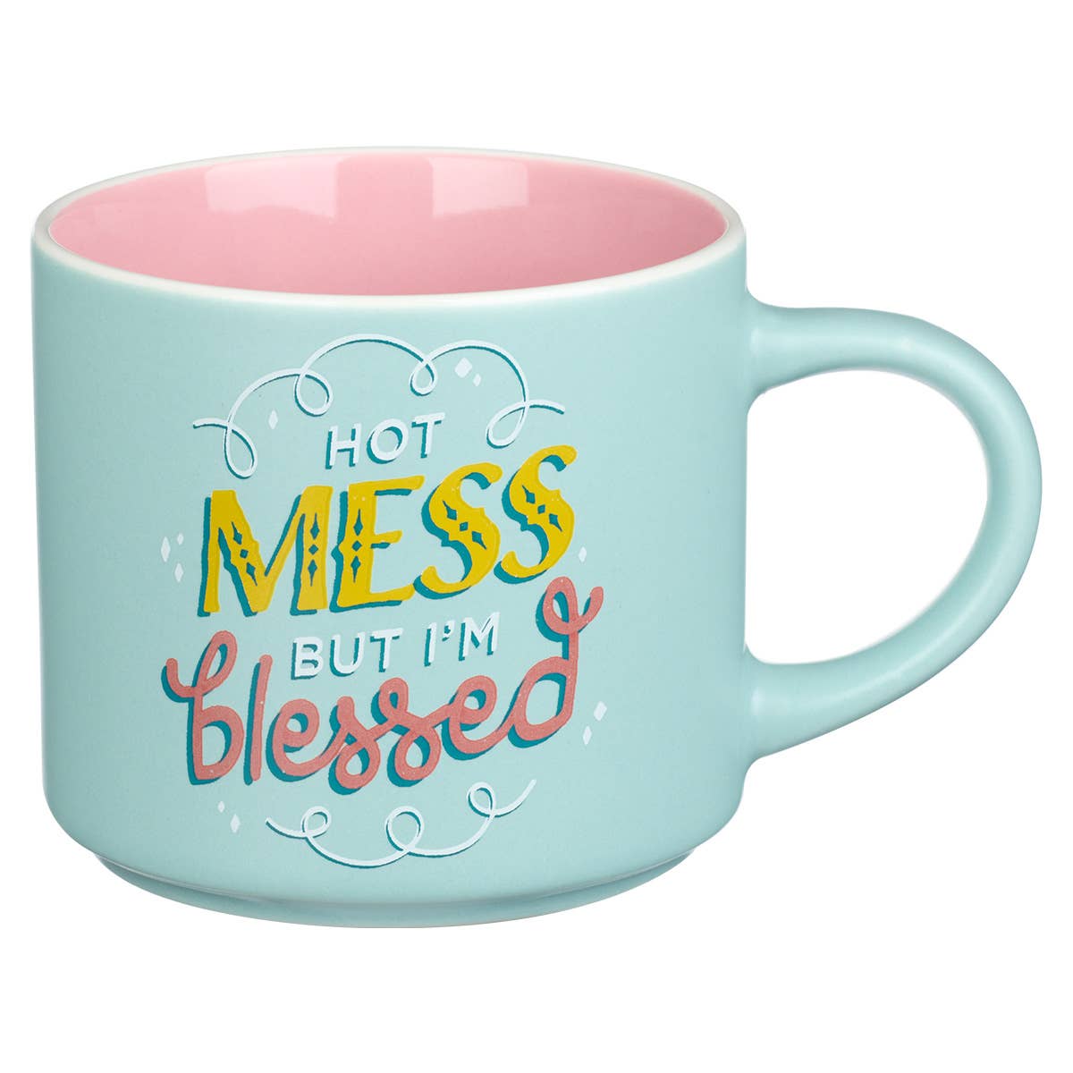 Hot Mess But I'm Blessed Ceramic Mug