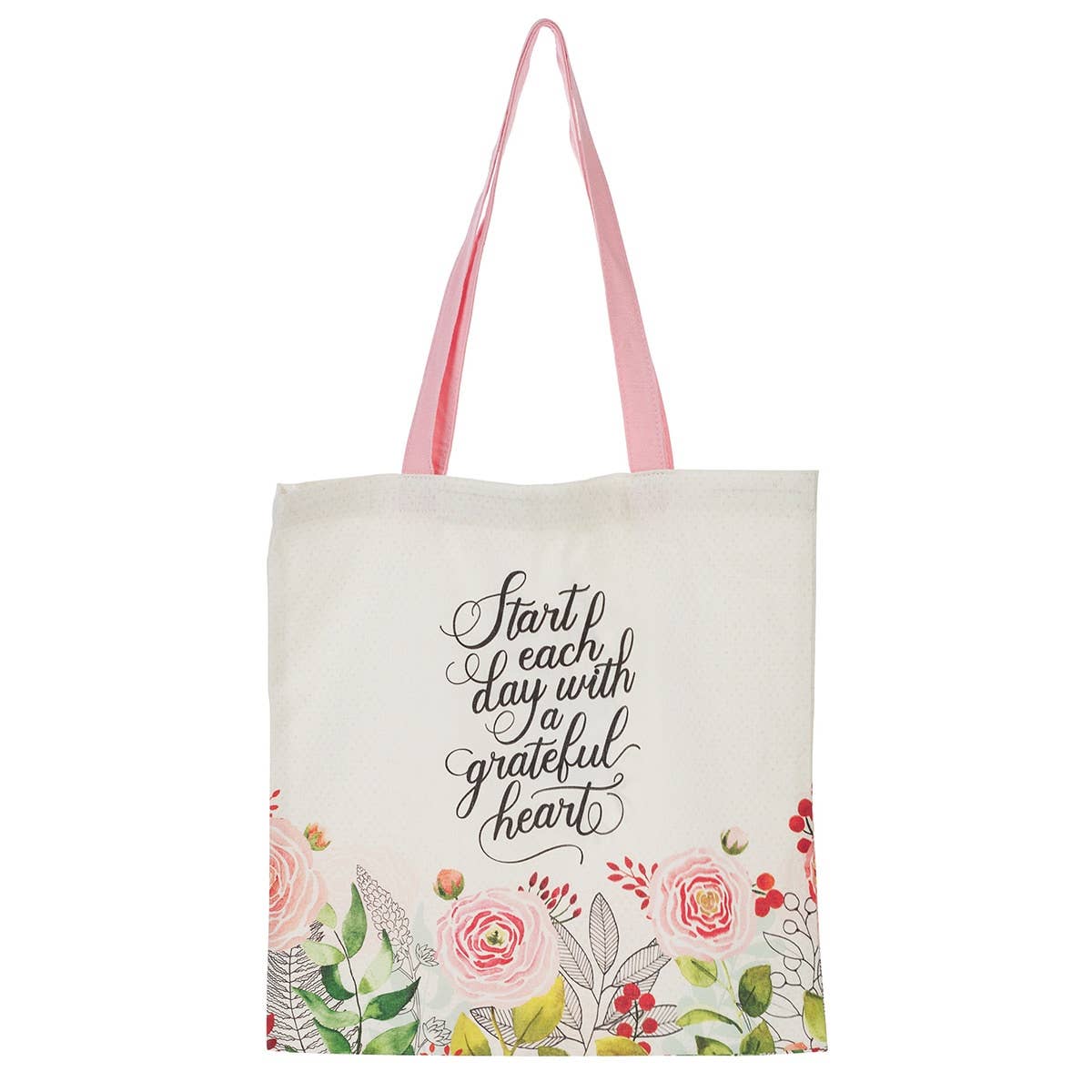Tote Canvas Start Each Day With A Grateful Heart