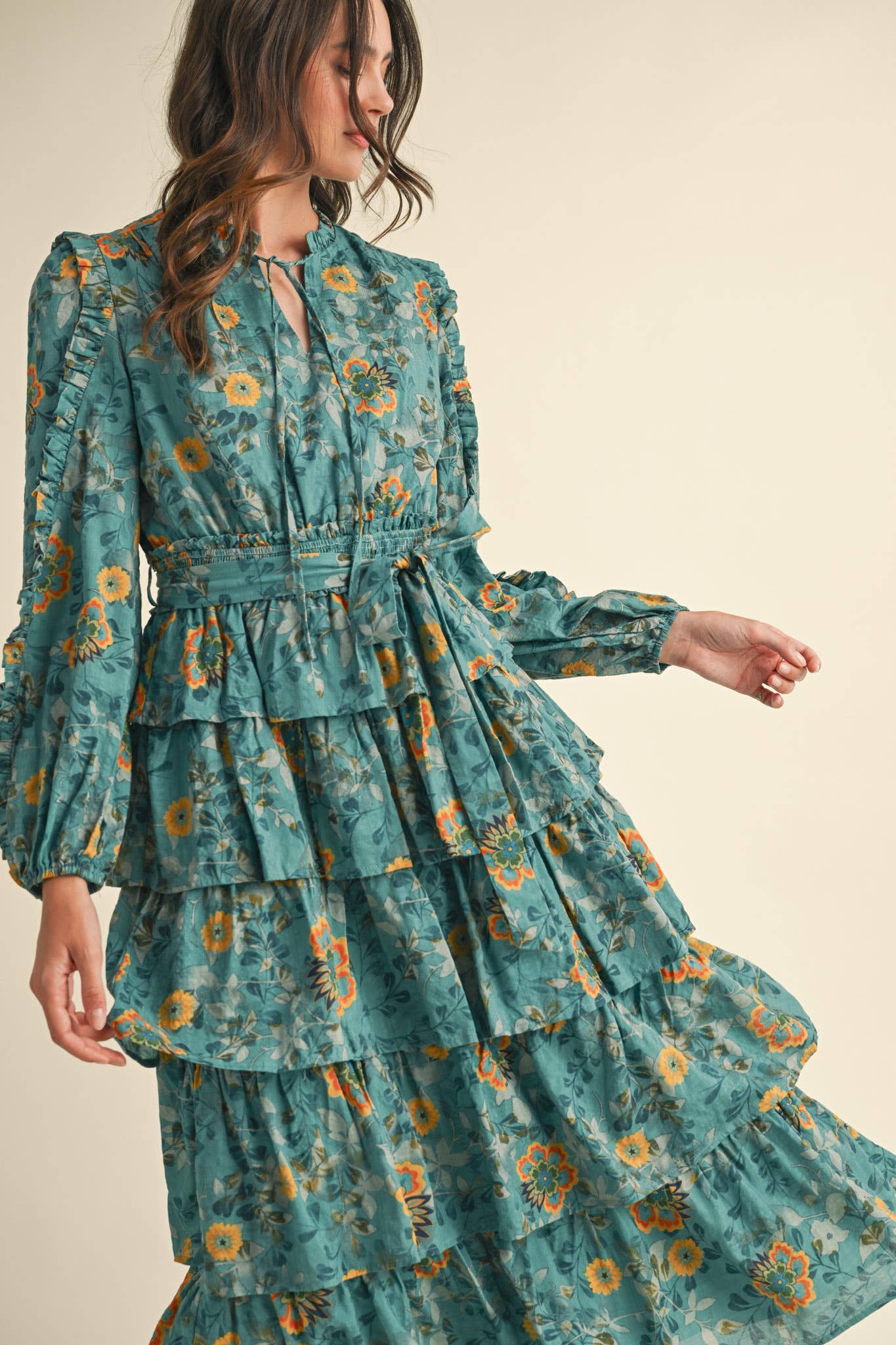 Turkish Bloom Midi Dress