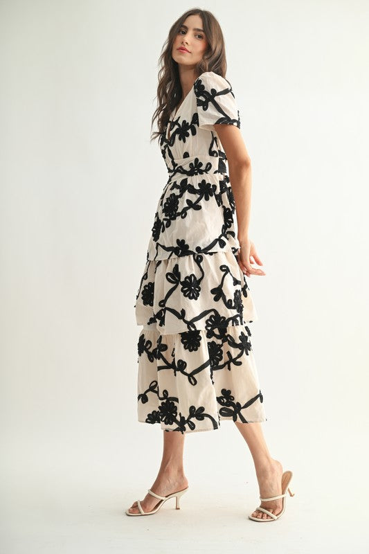 The Aurelia Embroidered Midi
