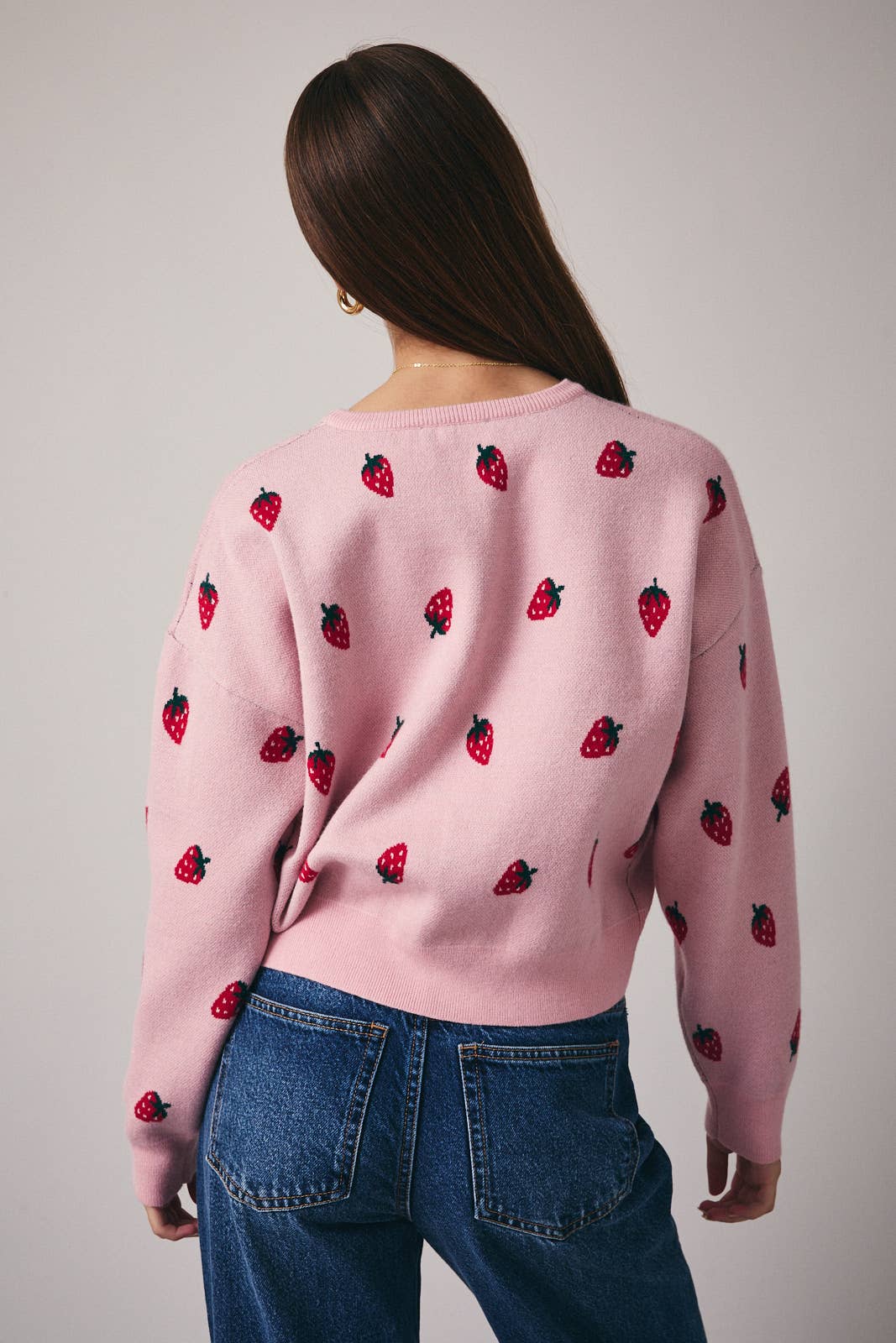 Strawberry Season Knit Sweater