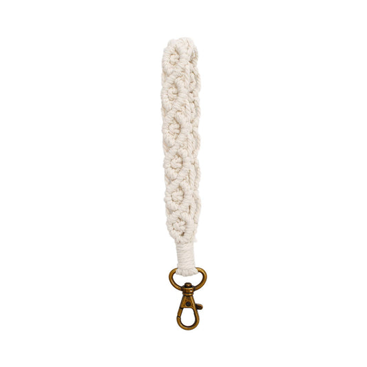 Macrame Two-Tone Braided Wristlet