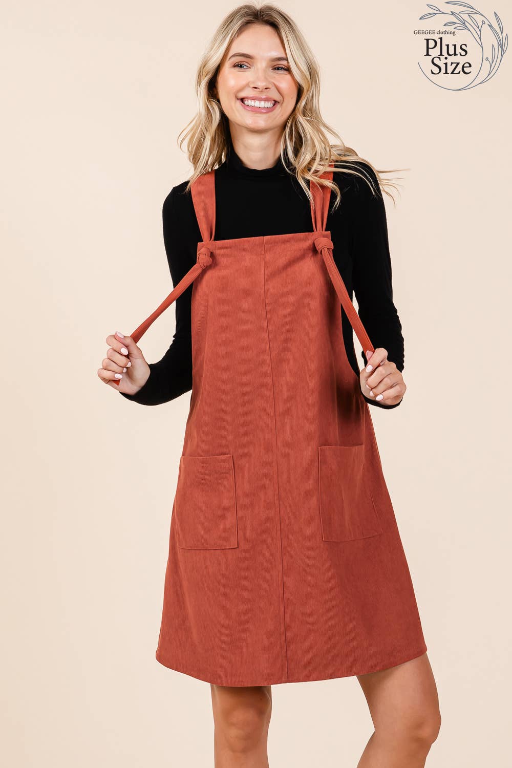 Dakota Corduroy Overall Dress