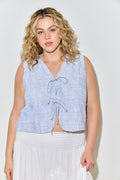 Bloom Floral Tie Vest