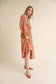 Autumn Paisley Midi Dress