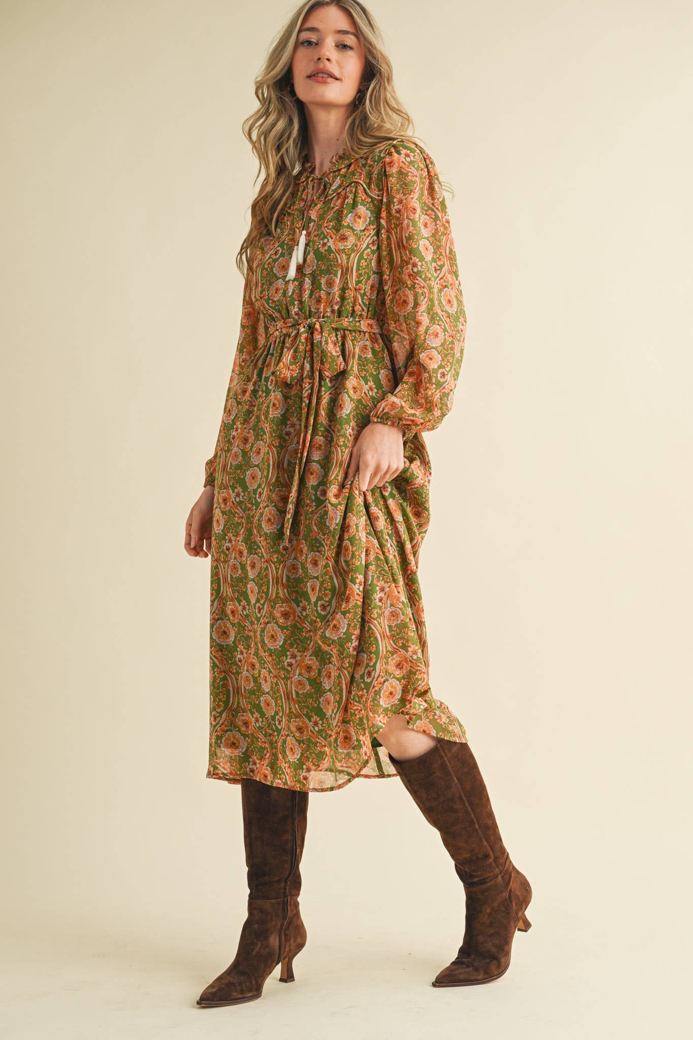 Celia Bloom Midi Dress
