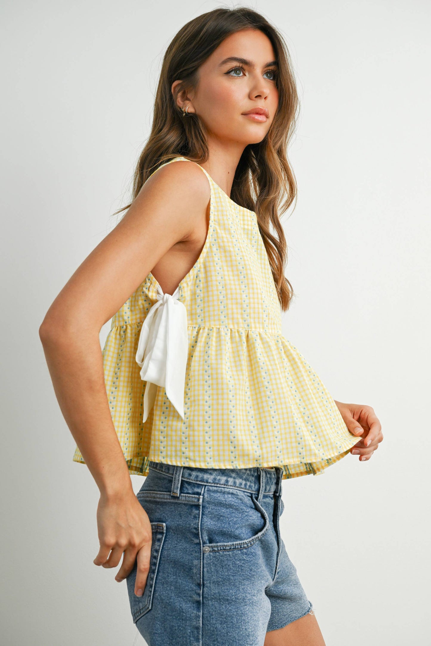 Sky Meadow Peplum Top