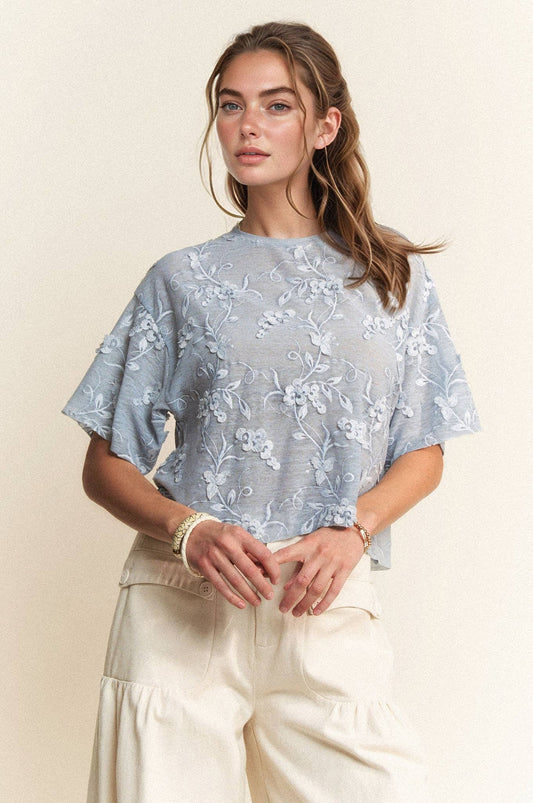 Floral Embroidered Top