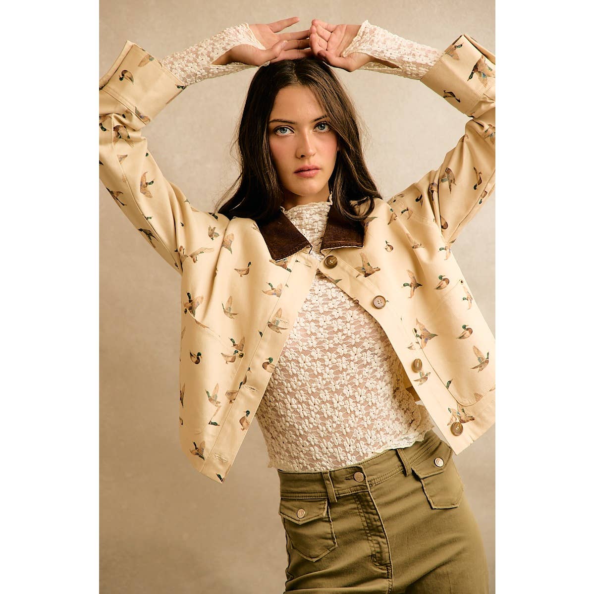 Mallard Duck Print Jacket