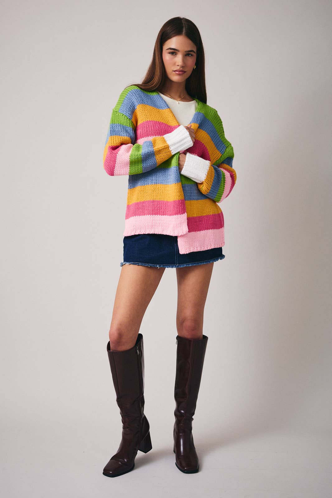 Bloom Stripe Cardigan