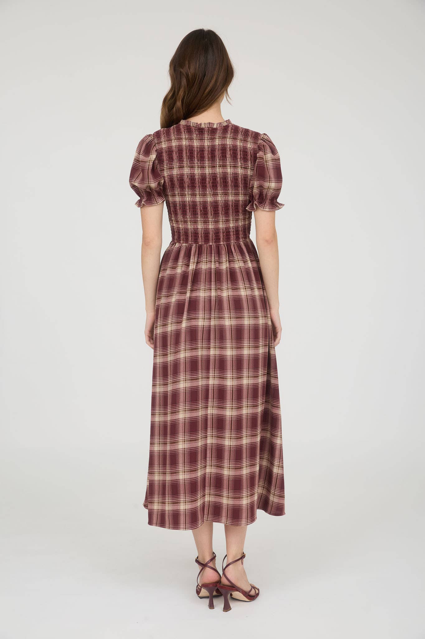 Lila Plaid Dress