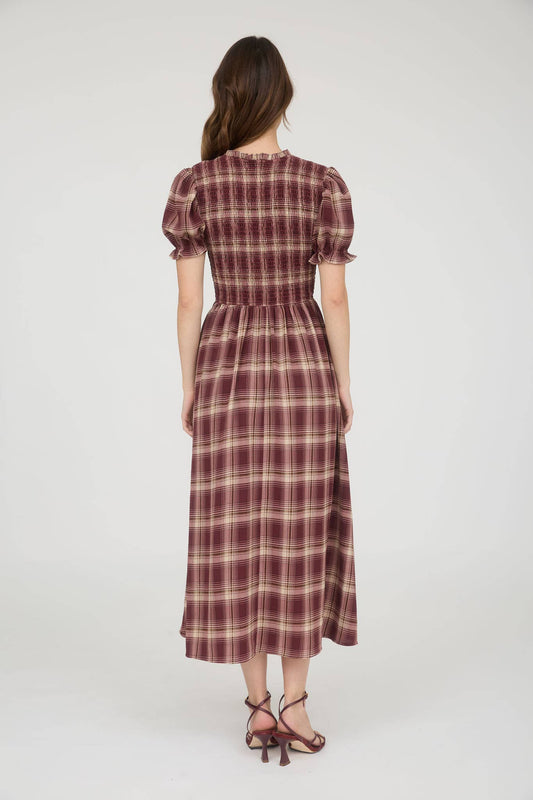 Lila Plaid Dress