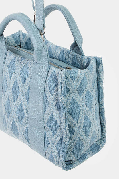 Boho Pattern Square Tote Bag