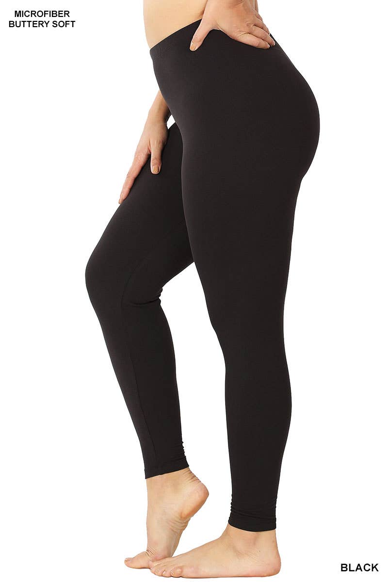 Brushed Microfiber Full Length Leggings