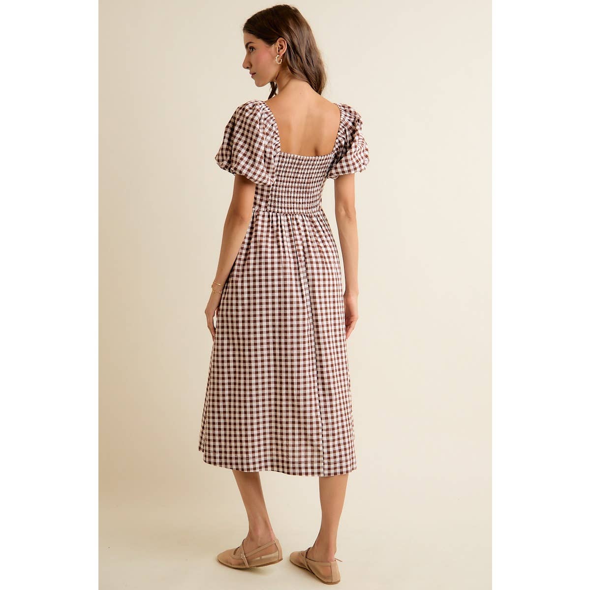 Eloise Gingham Midi Dress