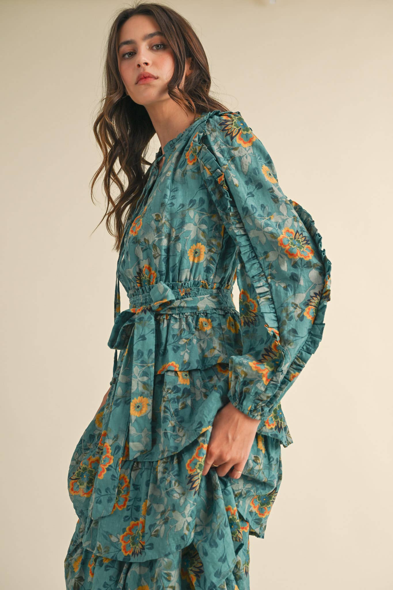 Turkish Bloom Midi Dress