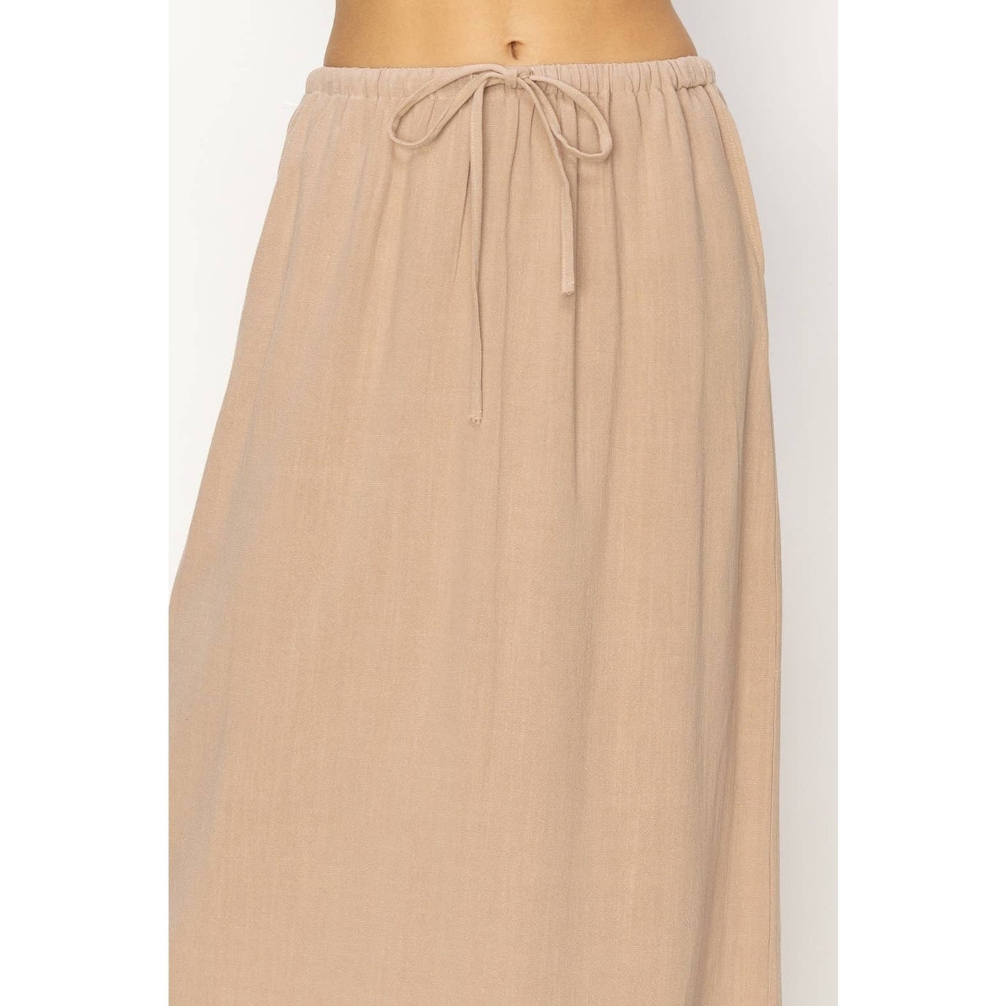 Linen Midi Skirt