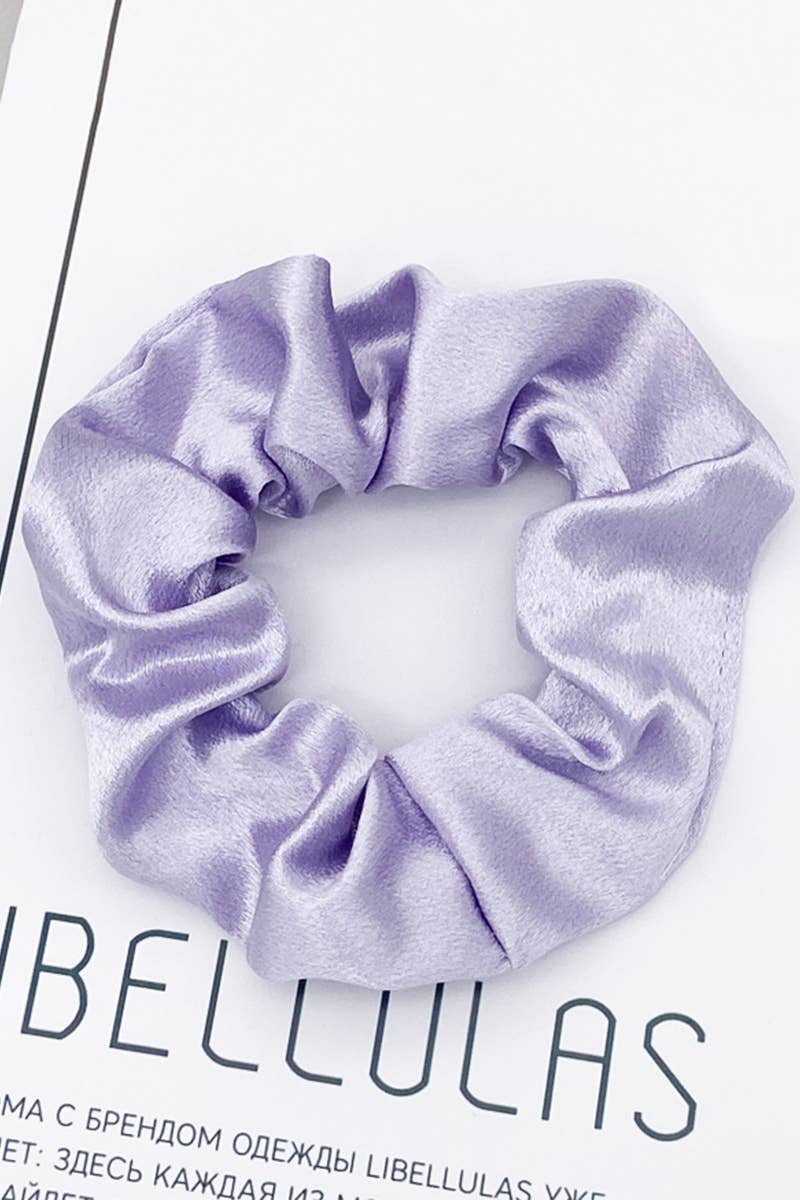 Minimalist solid color scrunchie