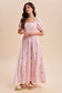 Strawberry Gingham Maxi Dress