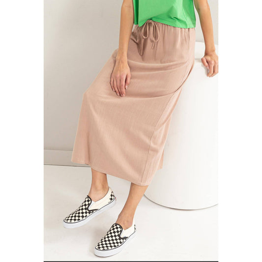 Linen Midi Skirt