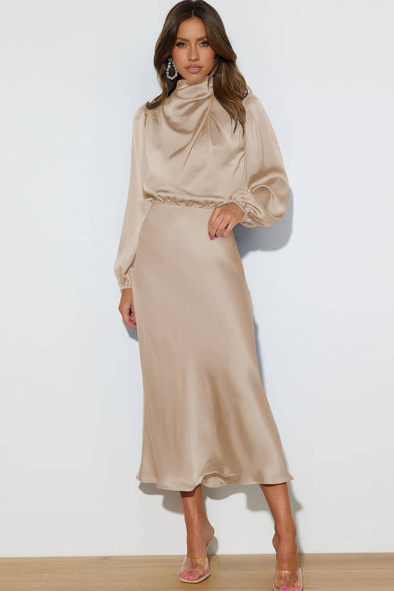 Aurora Satin Maxi Dress