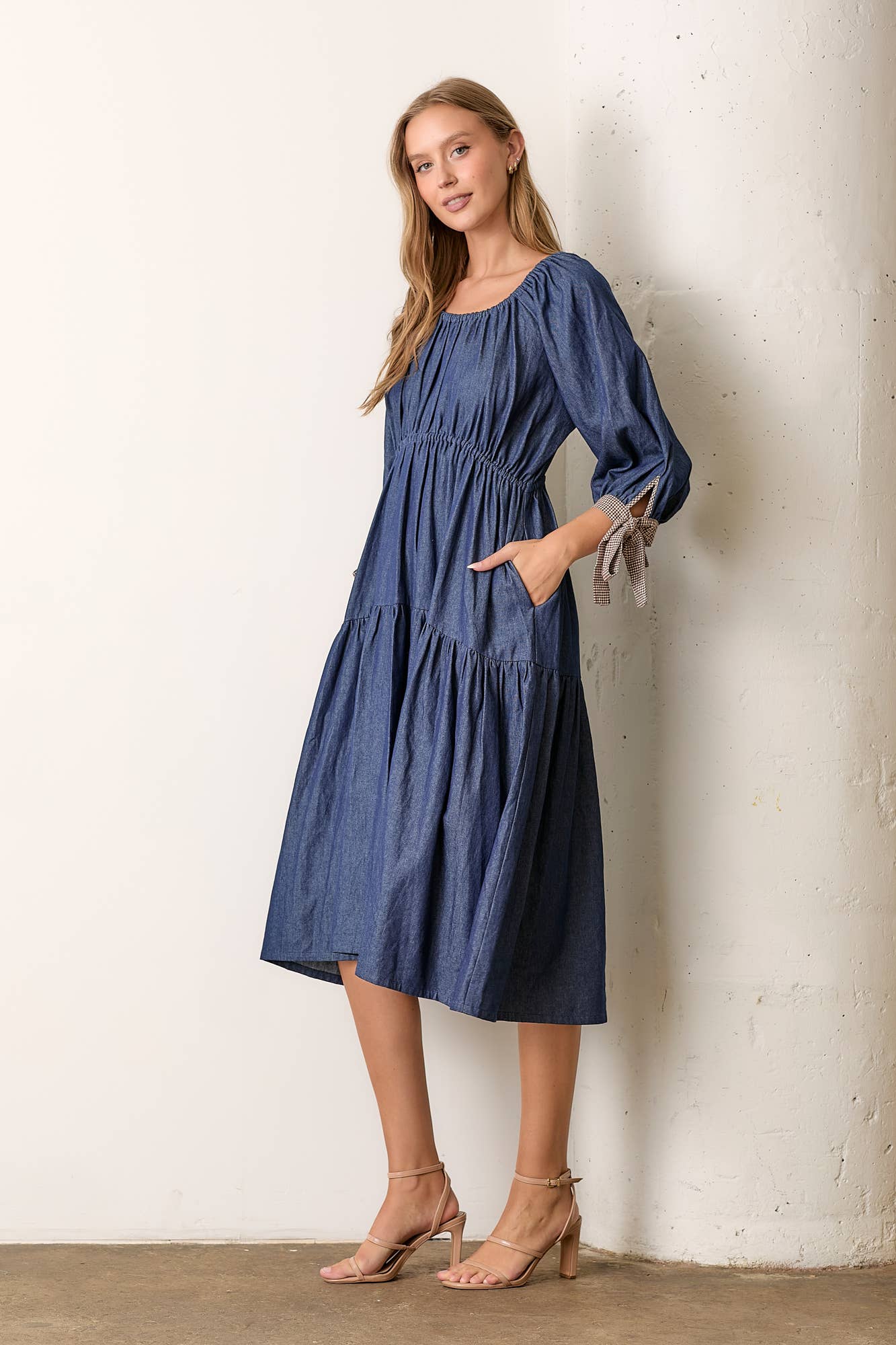 Denim Classic Midi Dress