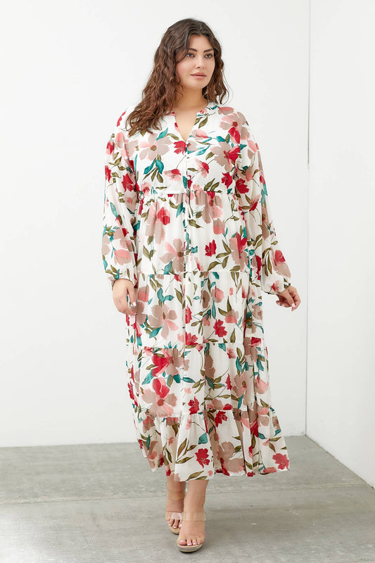 Bernice Floral Print Maxi Dress