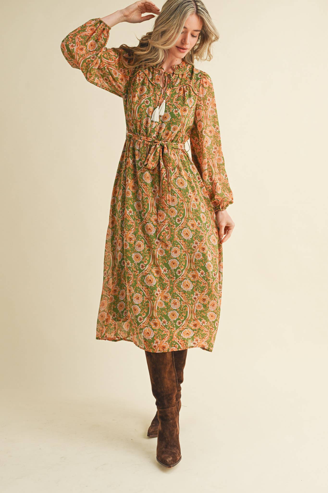 Celia Bloom Midi Dress