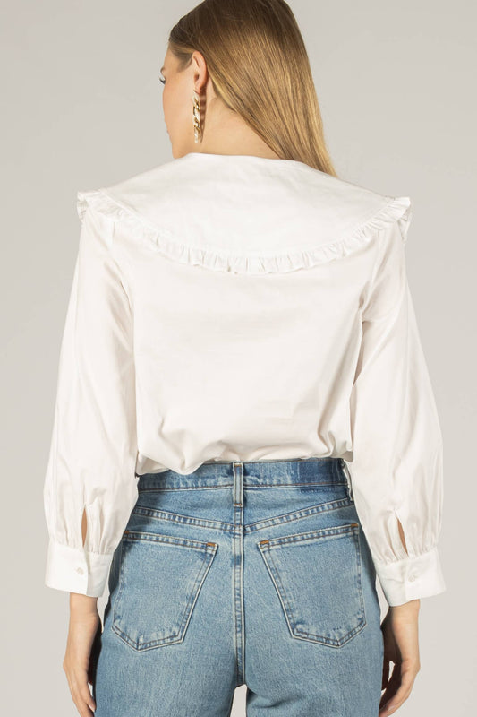 Poplin Collar Blouse