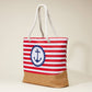 Anchored In Love Beach Tote
