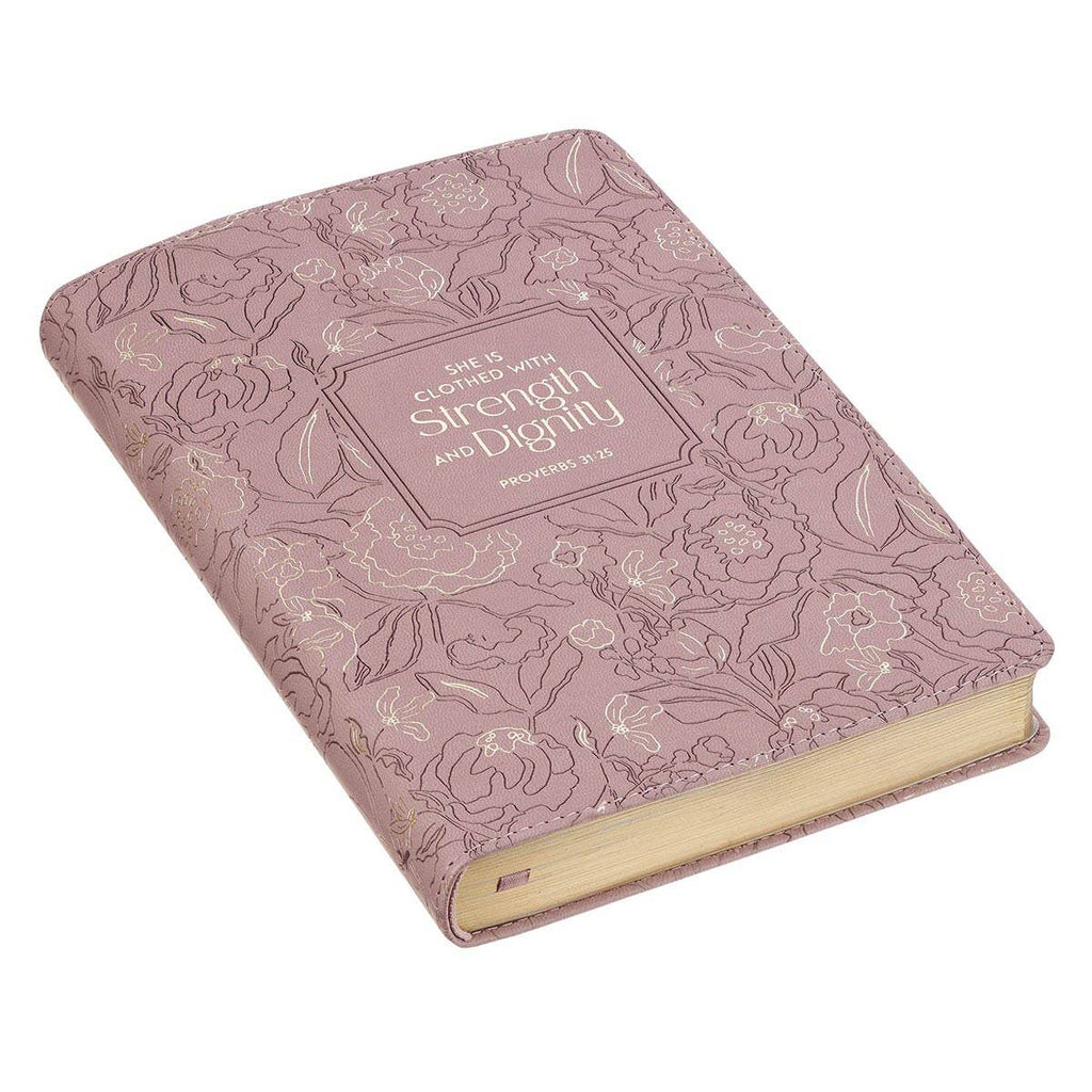 Proverbs 31:25 Faux Leather Journal
