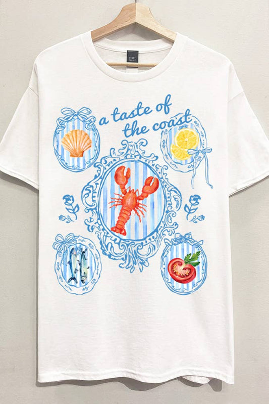 Taste of the Coast Oversized Graphic Tee