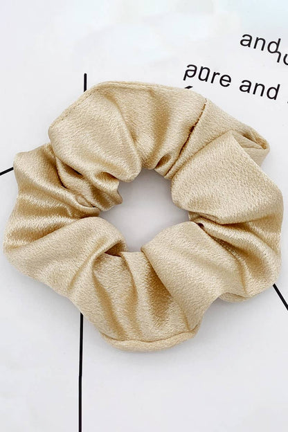 Minimalist solid color scrunchie