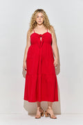 Sunset Stroll Front Tie Maxi Dress