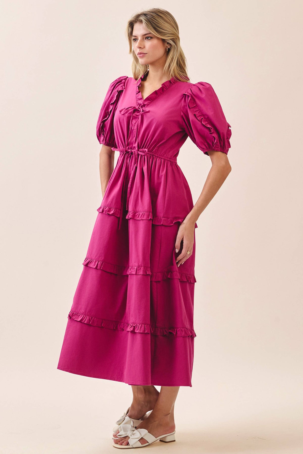 Lillia Tiered Midi Dress