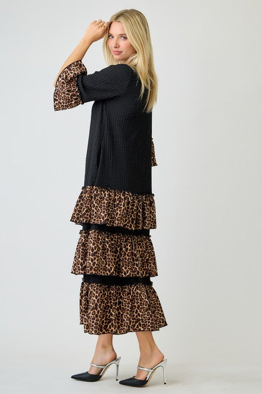 Evelyn Ruffle Tiered Maxi Dress