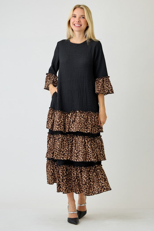 Evelyn Ruffle Tiered Maxi Dress