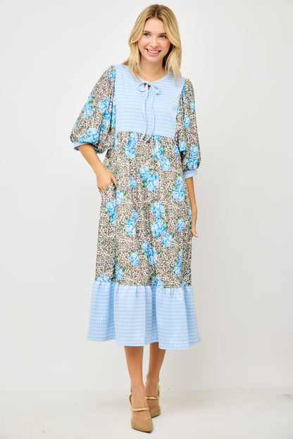 Rowan Gingham Midi Dress