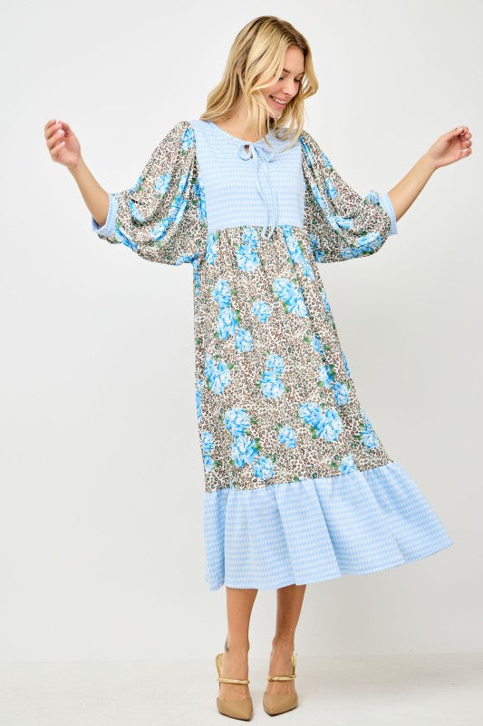 Rowan Gingham Midi Dress