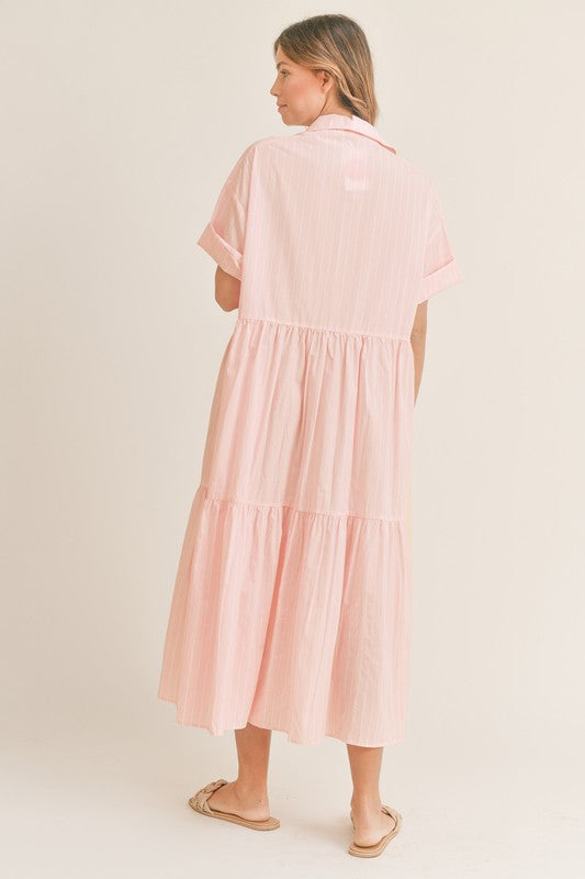 Tiffany Striped Midi Dress