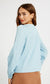 Chambray Puff Shoulder Top