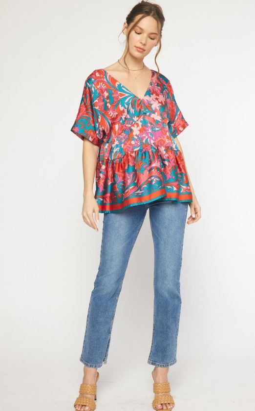 Nova Shirt Sleeve Tassel Top