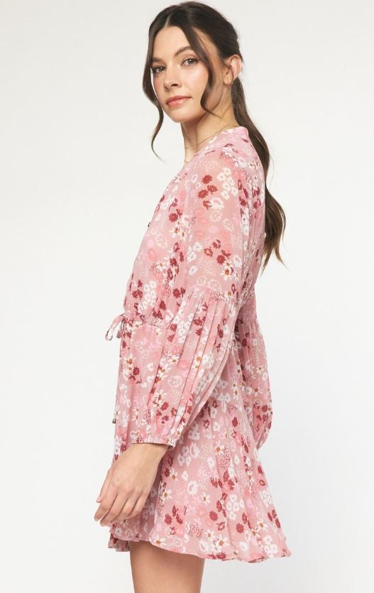 Ava Floral V-Neck Dress