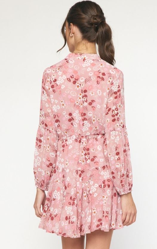 Ava Floral V-Neck Dress